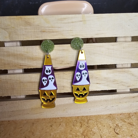 Lava Lamp Earrings - Picture 3 of 3